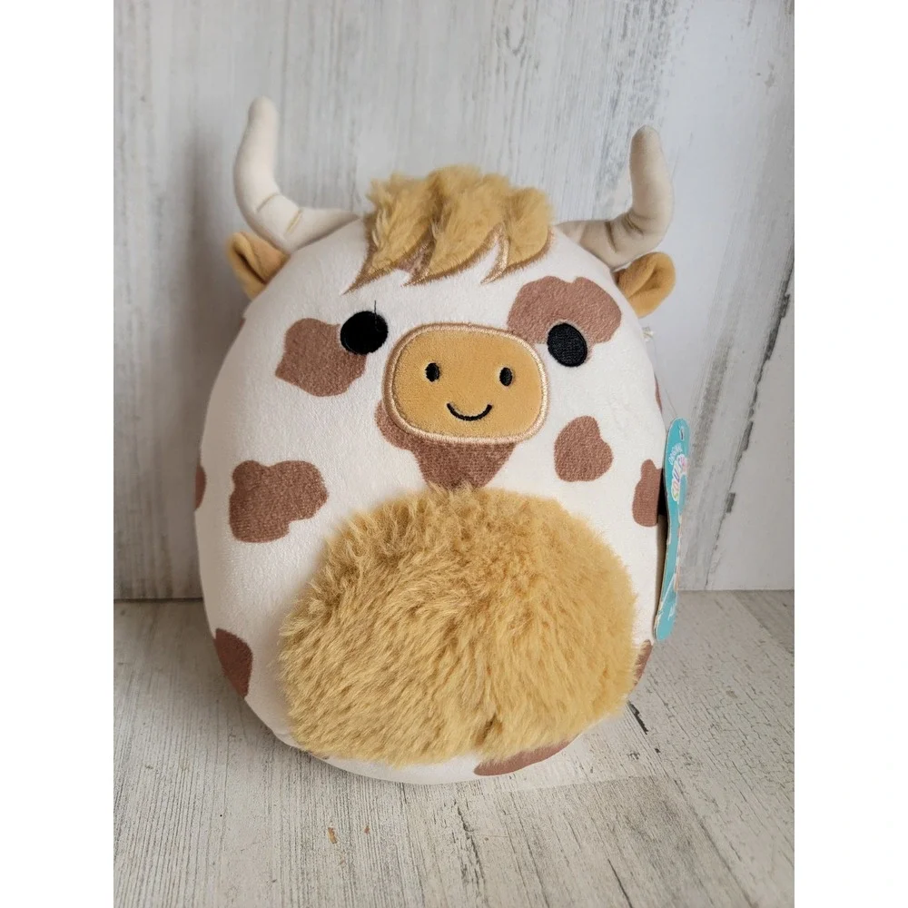 Squishmallow cow Alonzo longhorn animal toy plush zoo home decor farm